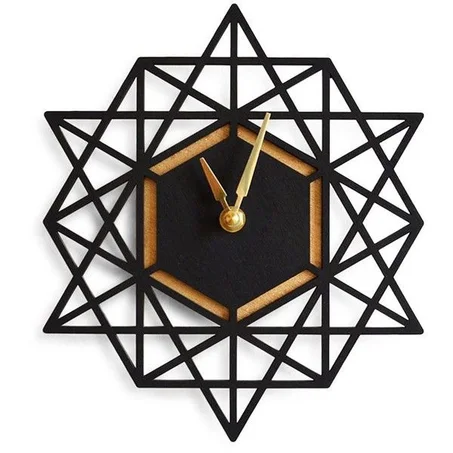 Clock Geometric Gold
