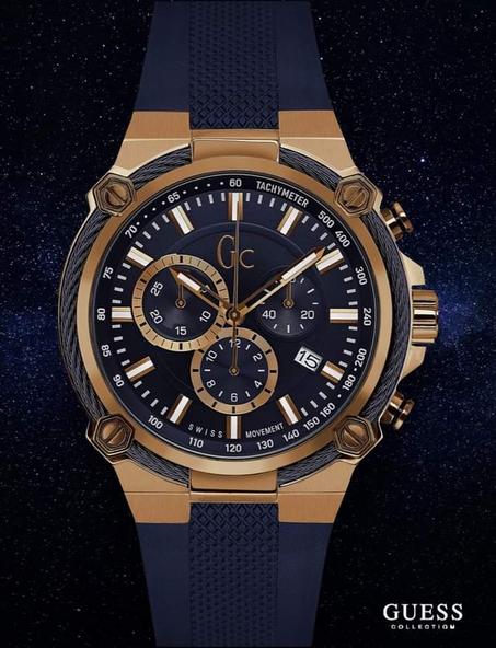 GC by Guess Montre pour Hommes Sport Chic Collection GC Cable Force Chronographe Y24006G7