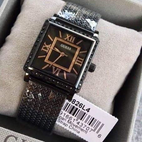 Montre Guess W0826L4 - Montre Cristal Acier Femme