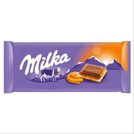 Milka Tablette Chocolat Lait Crème Caramel 100G