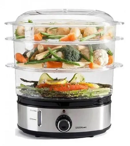 Cuiseur à vapeur بخارة كهربائية بثلاث طوابق