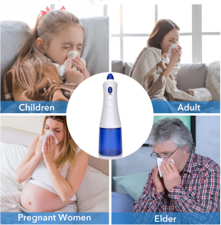 Electric Nasal Irrigator Nose Cleaning Machine Nasal Wash Cleaner Prevent Allergic Rhinitis for Adults Children Pot Nasal Rinse