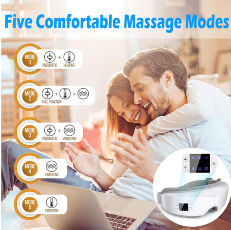 4D Smart Airbag Vibration Eye Massager Eye Care Instrumen Heating Bluetooth Music Relieves Fatigue And Dark Circles