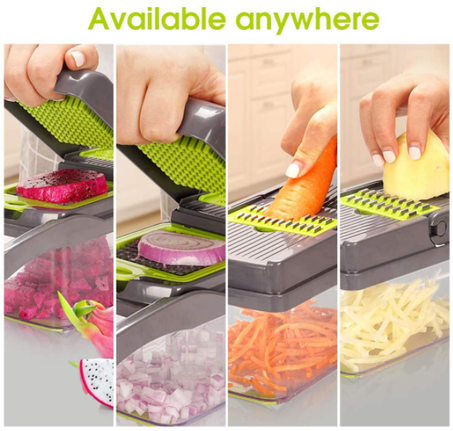 Vegetable Cutter 6 Dicing Blades Slicer Mandoline Shredder Fruit Peeler Potato Cheese Grater Chopper Kitchen Accessories Tools