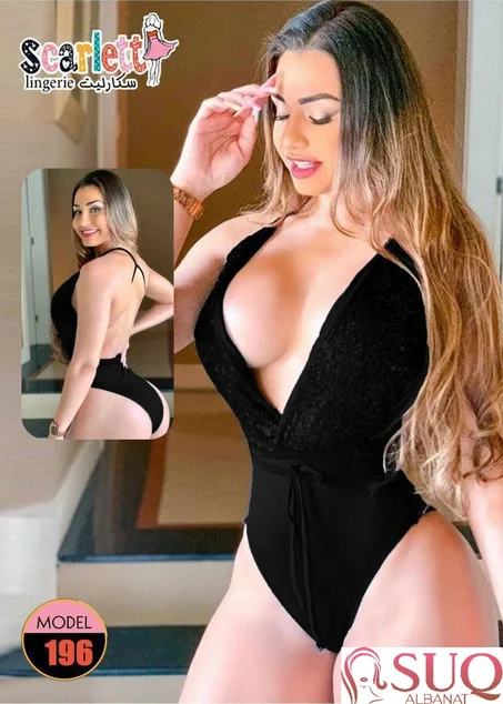 لانجيري مطرز باكلس قطعه واحدة