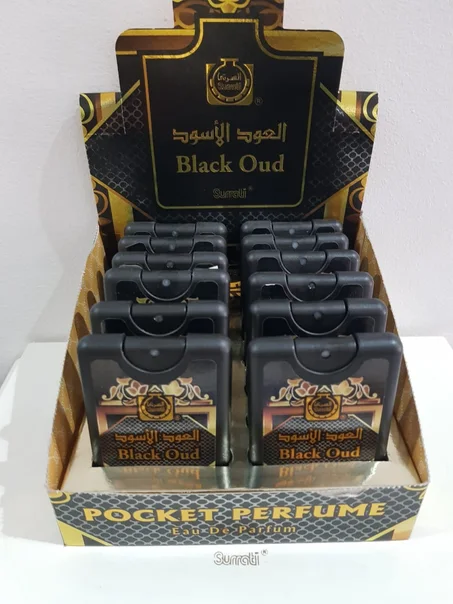 18ml  درزن(12)   بخاخ باكت عود اسود