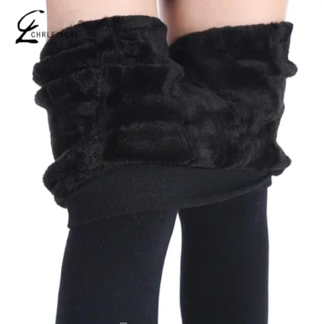 سروال دافئ مقطن للنساء بمرونة عالية