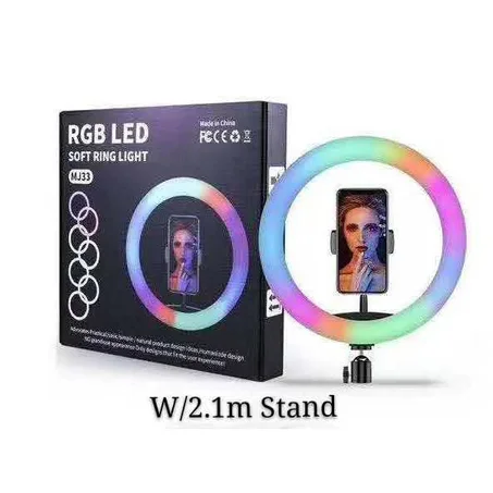 RGB Ring Light 33cm avec Tripod 2m