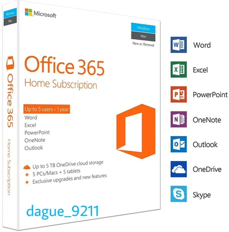 Microsoft Office 365 2019/2016 Pro Plus 32/64 Bit | Lifetime Activation