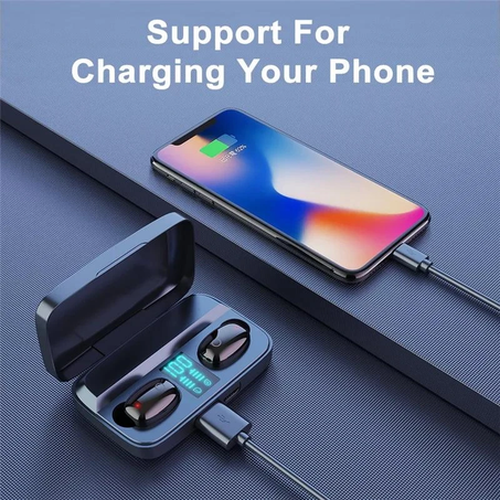 Airphone sans fil 6D et power bank