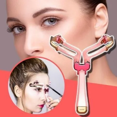 استنسل تشكيل الحواجب الاحترافي القابل للتعديل المحمول 3 في 1 + التوصيل مجاني لباب البيت و الدفع عند الاستلام