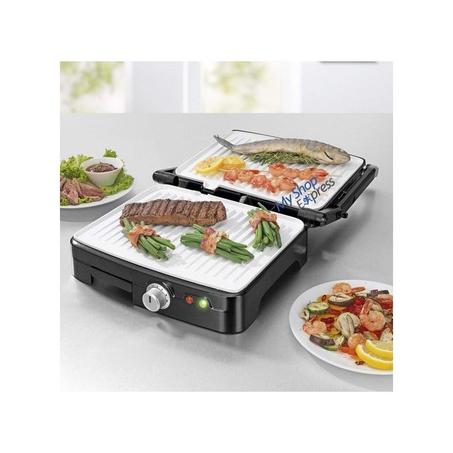 Bonomi Panini Grill turbo Granit 1800W Antiadhésive Barbecue sans huile sans beurre
