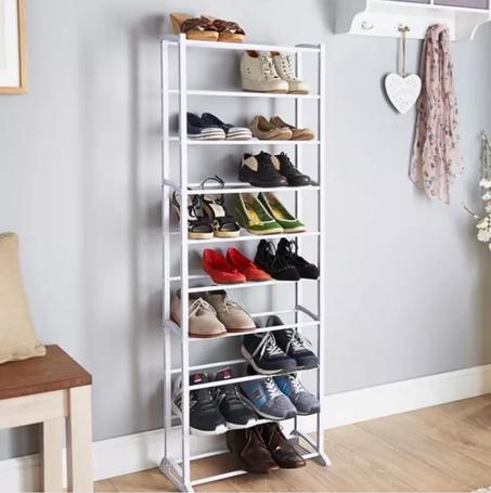 رف لترتيب و تخزين الأحدية 10 طبقات