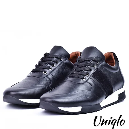 Baskets en cuir Noir