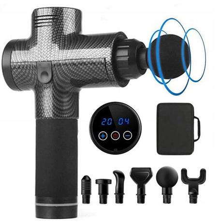 PISTOLET DO MASAŻU MOCNY MASAŻER MASSAGE GUN PRO