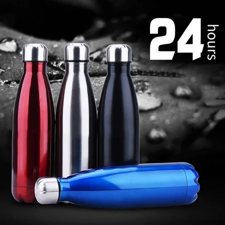 Double wall stainless steel insulated bottle