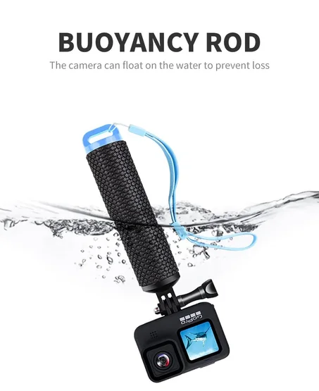 Accessory float handle for Go Pro