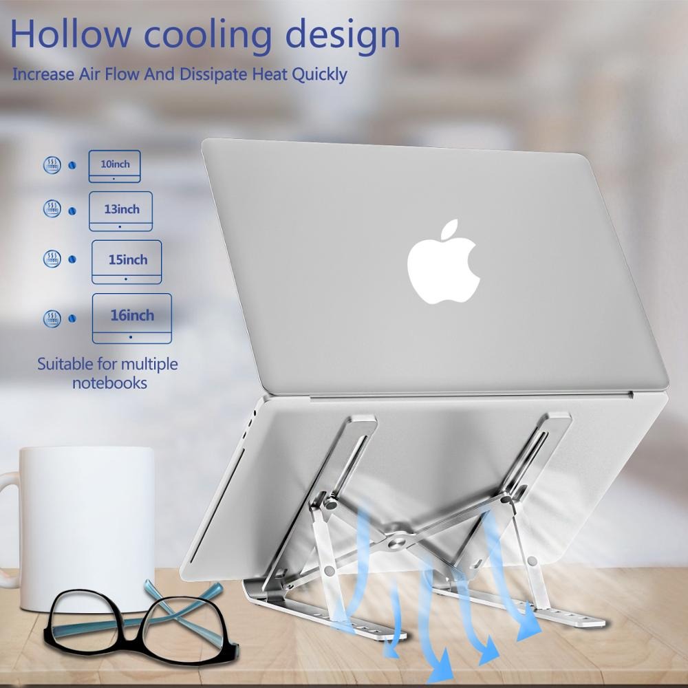 Foldable Laptop Stand Adjustable Notebook Stand Portable Laptop Holder Tablet Stand Computer Support For MacBook Air Pro ipad