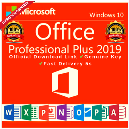 MICROSOFT OFFICE 2019 PROFESSIONAL PLUS 32/64bit License Key Instant Delivery