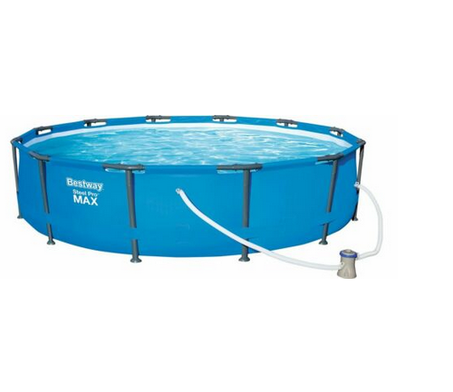 Bestway Stahlrahmen-Pool Set Ø 366 cm x 76 cm