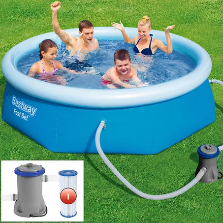 Piscine autoportante Bestway Ø 244 cm avec Pompe et cartouche de filtre