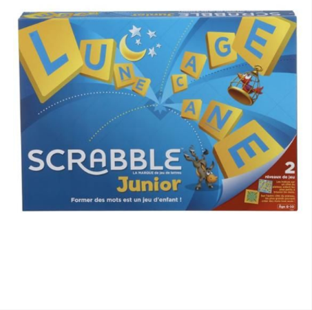 SCRABBLE - Scrabble Junior - Jeu de Société - Aide à l’apprentissage de la lecture et à la composition de mots