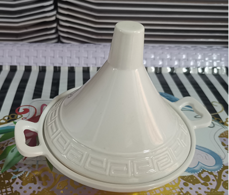 طاجين صغير زبدة سيراميك مع غطاء