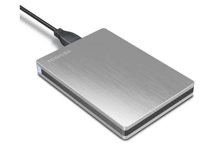 Disque dur externe  Toshiba Canvio Slim 1 To - USB 3.0 (argent)