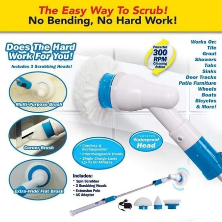 Brosse de nettoyage sans fil rechargeable
