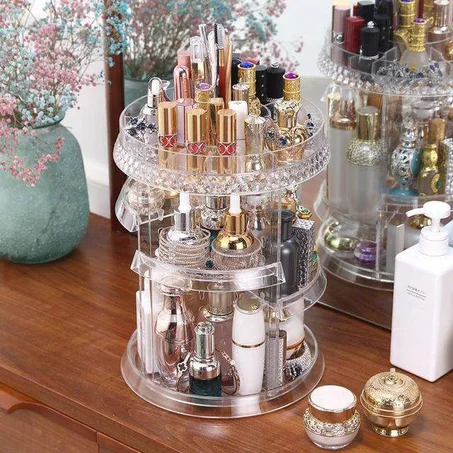 Boîte de maquillage transparente