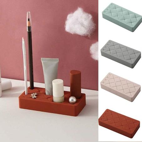 صندوق تخزين أحمر الشفاه من السيليكون الإبداعي