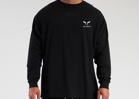 THE WOLFZ LONGSLEEVES - BLACK