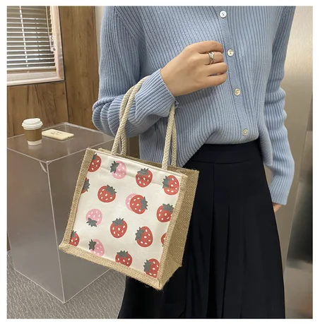 กระเป๋าสานรักษ์โลก แบบมีซิป Zm0008