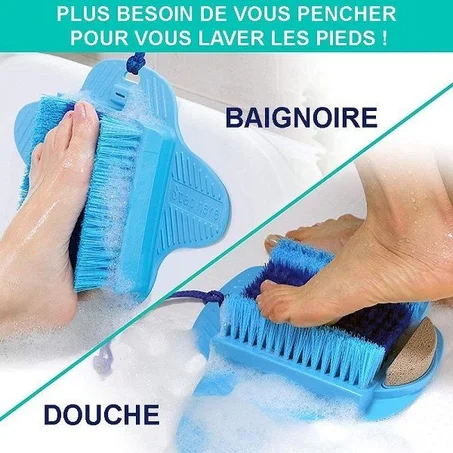 فرشاة تقشير القدمين في الحمام