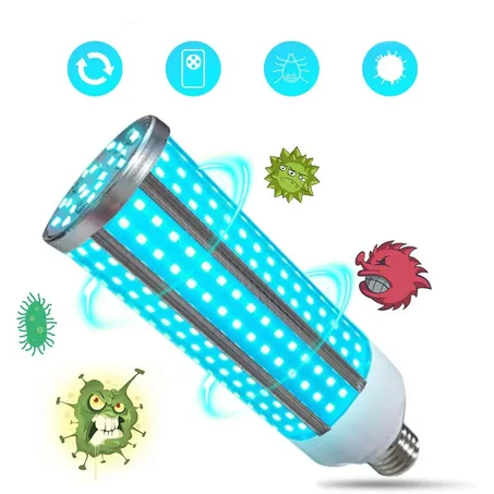 40W 80W Ultraviolet Germicidal Lamp LED UVC Bulb Household Ozone Disinfection Light 85-265V - 80W