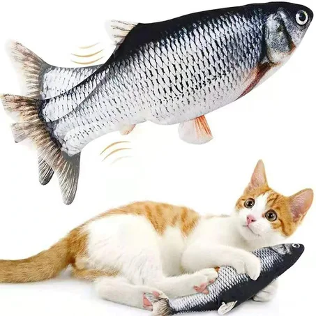Funny Cat Toy Moving Fish