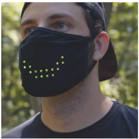 Face Mask Voice Activated LED Smart 2021